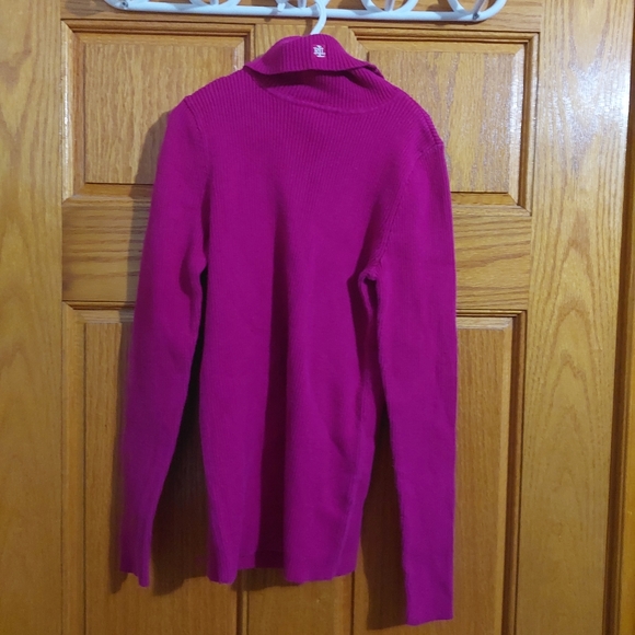 Ralph Lauren turtle neck long sleeve vibrant pink size xs - Picture 1 of 3